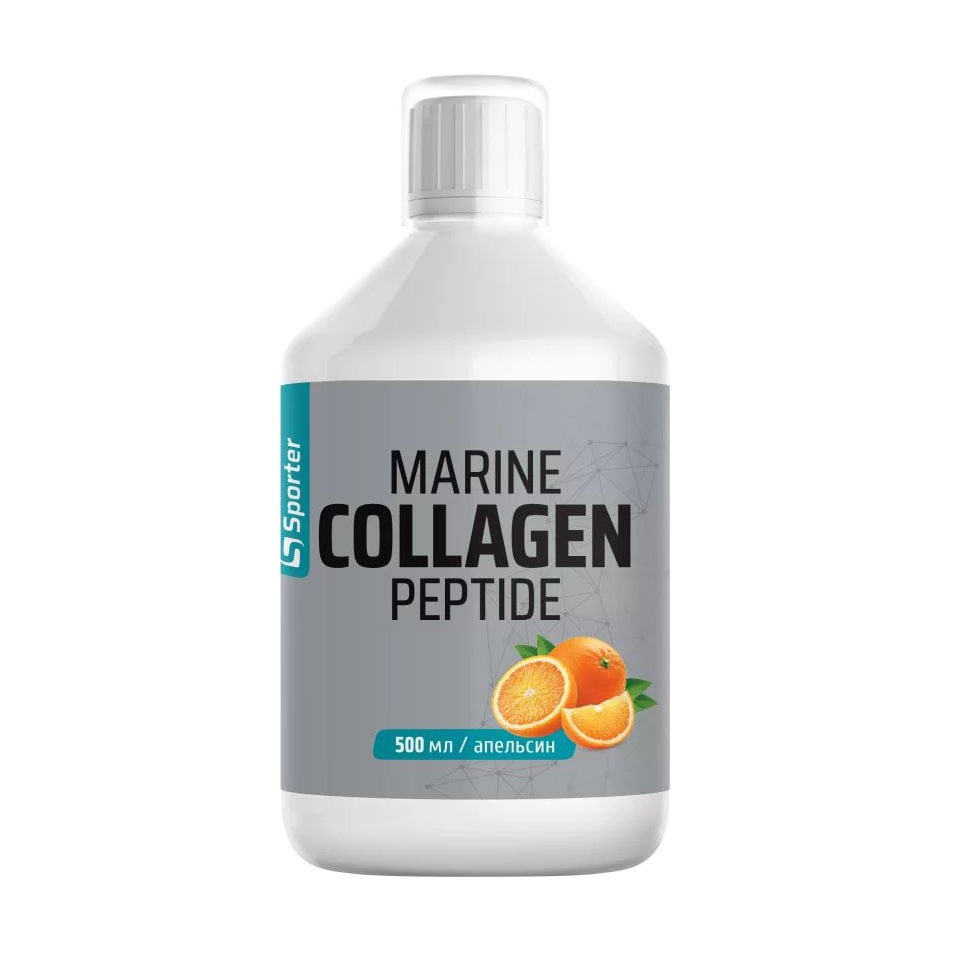 Пептиди морського колагену Sporter Marine Collagen Peptide Апельсин, в рідині, 500 мл