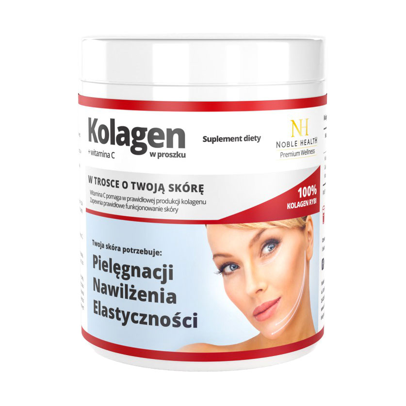 Уцінка! Колаген + вітамін C Noble Health Collagen + Vitamin C в порошку, 100 г